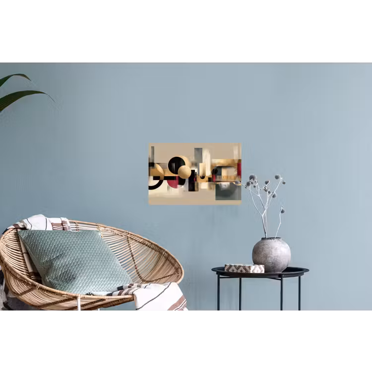 Abstract - Vormen - Beige - Texturen Muursticker klein -plant