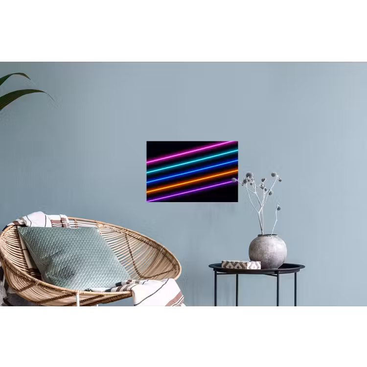 Esthetiek - Retro - Neon Muursticker klein -plant