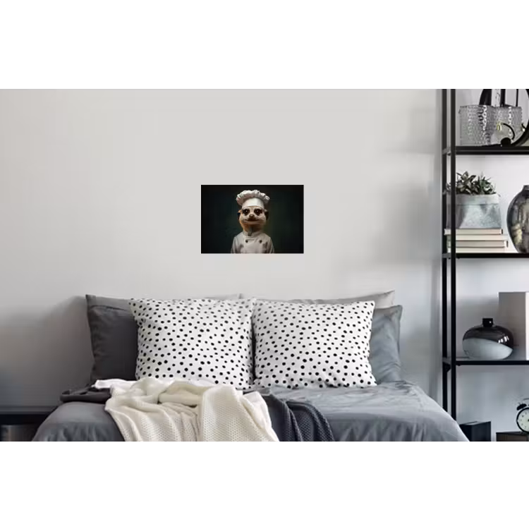 Dier - Kok - Stokstaartje Muursticker klein -slaapkamer