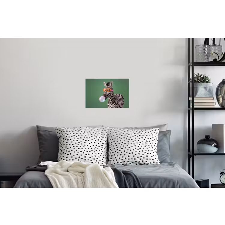 Dier - Bril - Bel - Modern - Groen Muursticker klein -slaapkamer