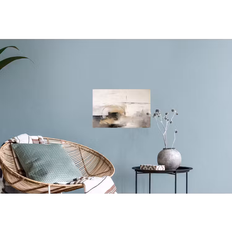 Kunst - Abstract - Grijs - Industrieel Muursticker klein -plant