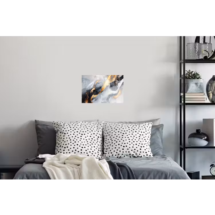 Kunst - Goud - Luxe - Abstract - Modern Muursticker klein -slaapkamer