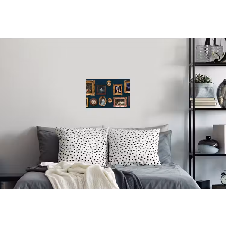 Kunst - Schilderijen - Decoratie - Klassiek - Groen Muursticker klein -slaapkamer