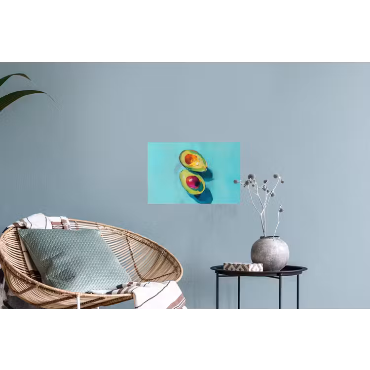 Avocado - Groen - Pit - Schaduw Muursticker klein -plant