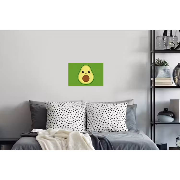 Avocado - Groen - Speels Muursticker klein -slaapkamer