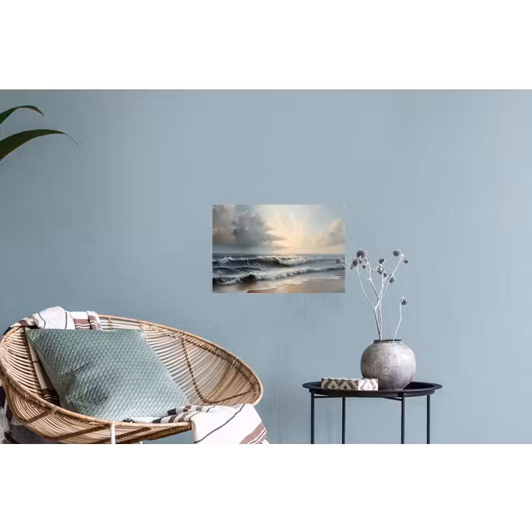 Strand - Zee - Zonsondergang Muursticker klein -plant