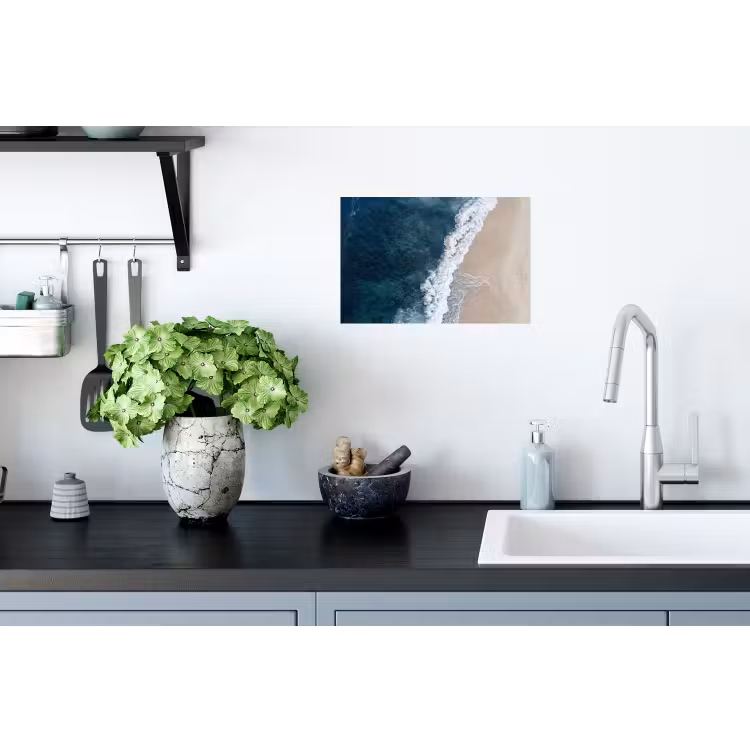 Strand - Zee - Golven Muursticker klein -keuken