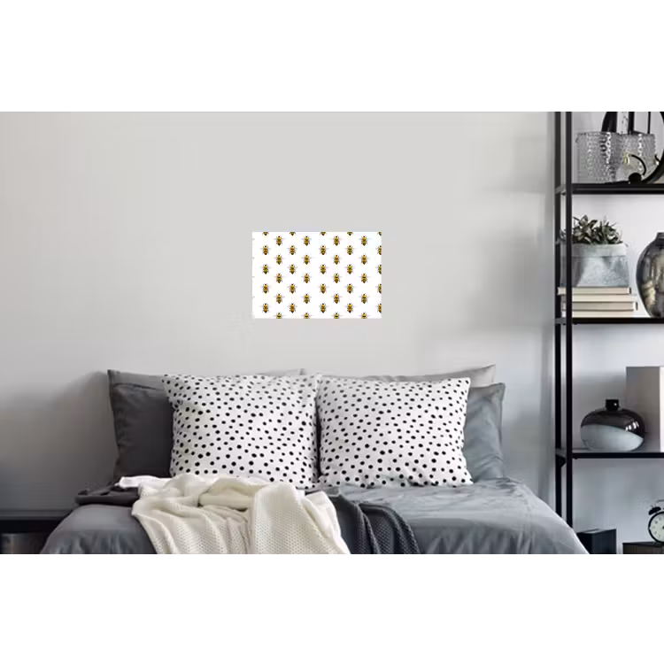 Bijen - Tijdloos - Wit Muursticker klein 286 -slaapkamer