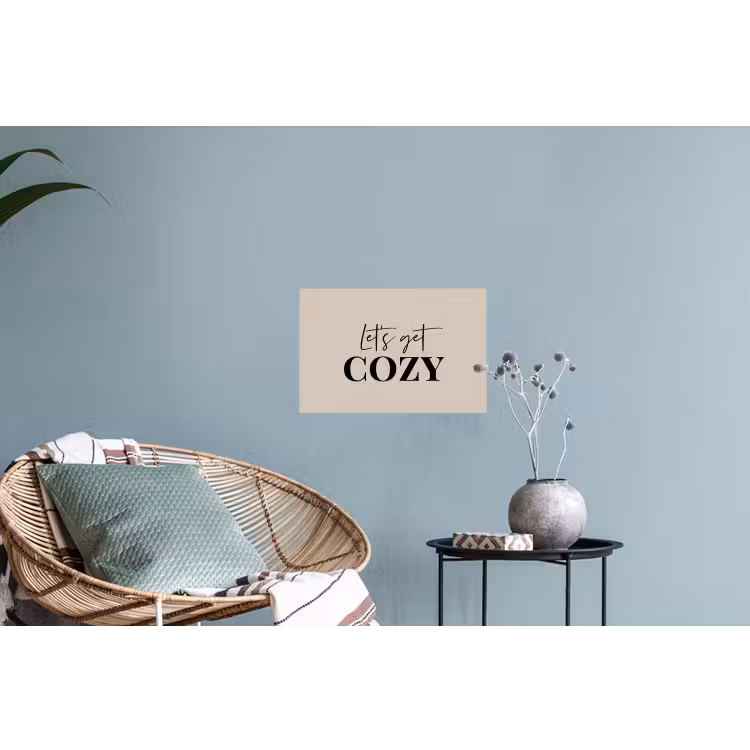 Beige - Winter - Quote - Cozy Muursticker klein -plant