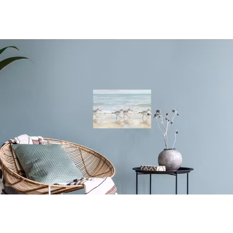 Vogels - Strand - Zee Muursticker klein -plant