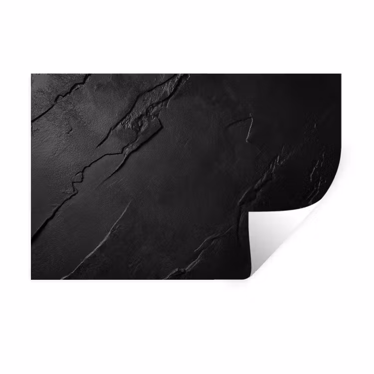 Zwart - Steen - Beton Muursticker klein -3d