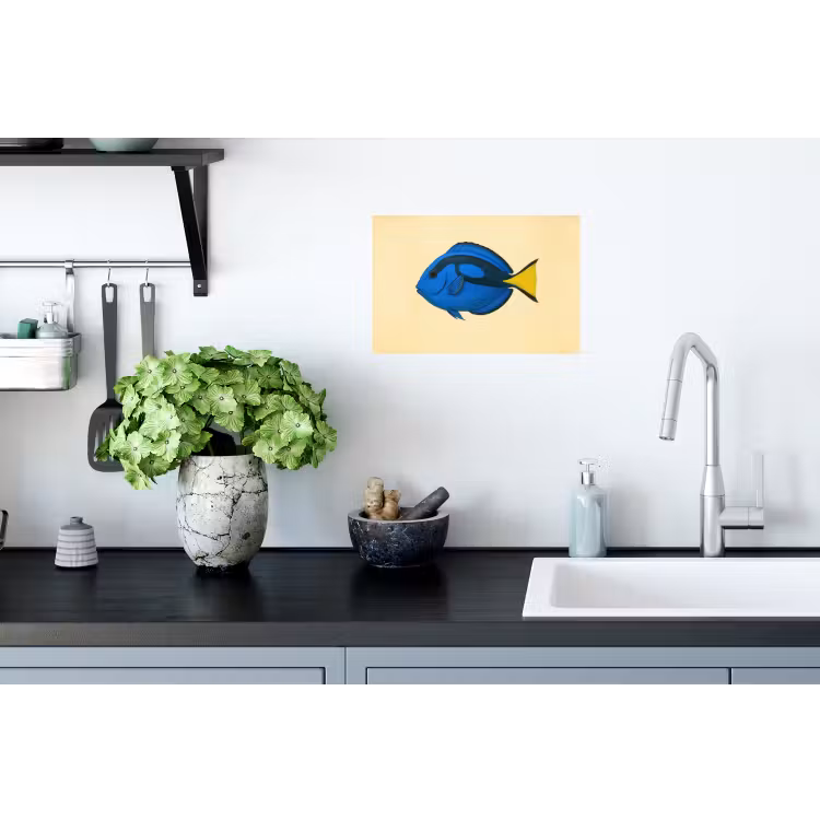 Blauw - Dory - Vis - Staartvin Muursticker klein -keuken
