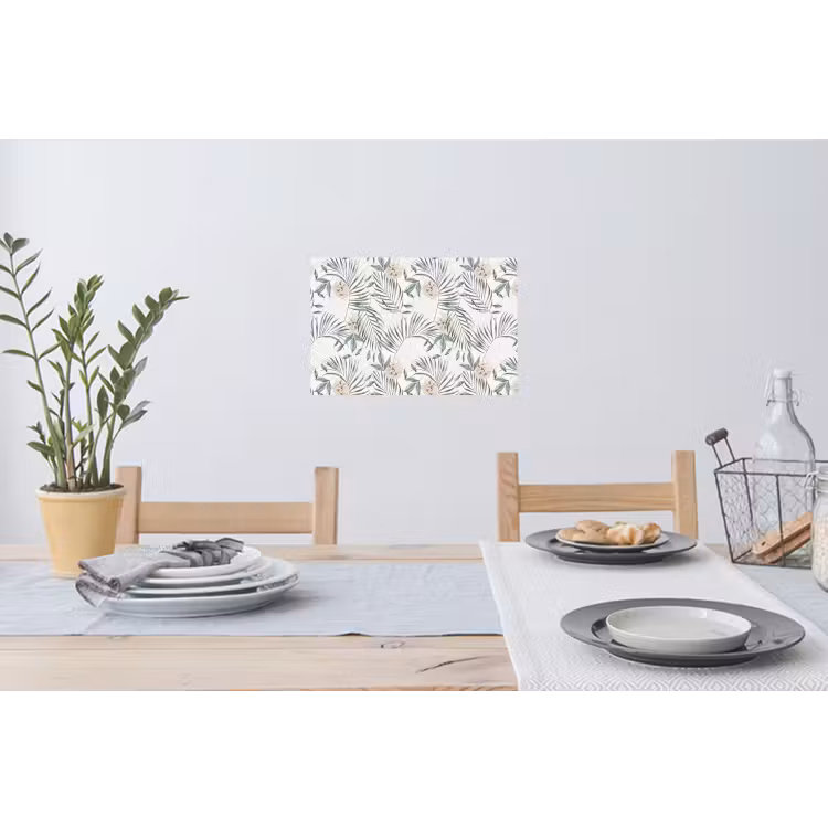 Bohemian - Bladeren - Bloemen - Tropisch Muursticker klein -eettafel