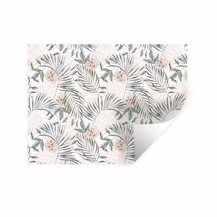 Boho - Jungle - Bloemen - Bladeren Muursticker klein -3d