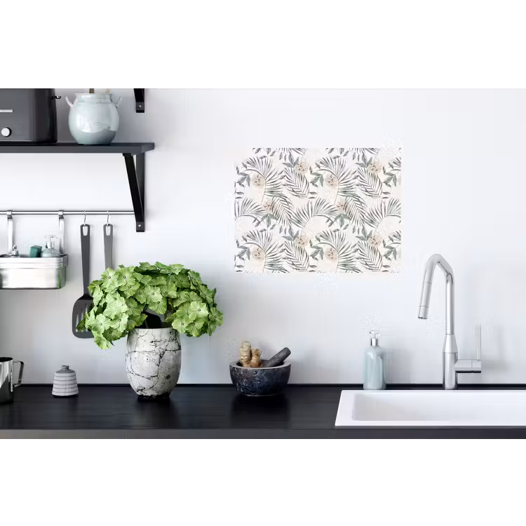 Boho - Jungle - Bloemen - Bladeren Muursticker klein -keuken
