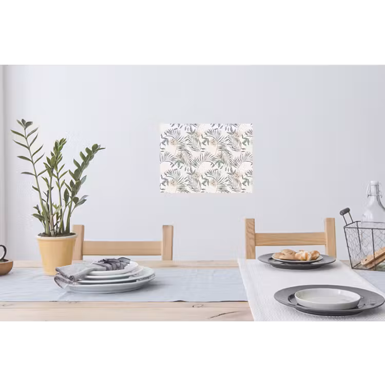 Boho - Jungle - Bloemen - Bladeren Muursticker klein -eettafel