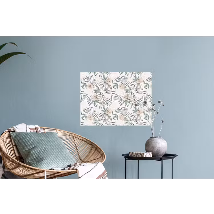 Boho - Jungle - Bloemen - Bladeren Muursticker klein -plant