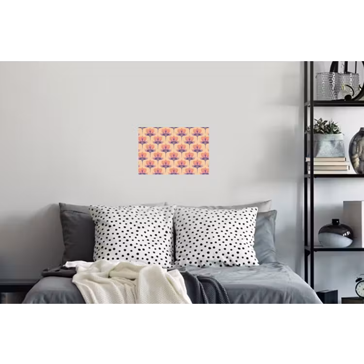 Botanisch - Patroon - Pastel Muursticker klein 286 -slaapkamer