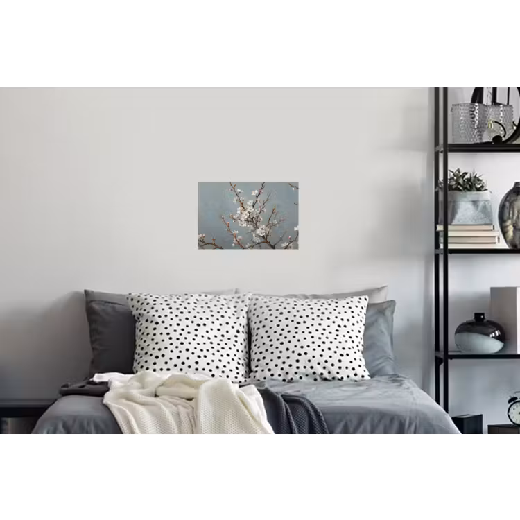 Botanisch - Stilleven - Blauw Muursticker klein -slaapkamer