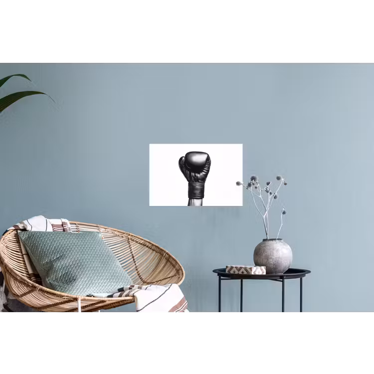 Bokshandschoen - Zwart - Hand Muursticker klein -plant