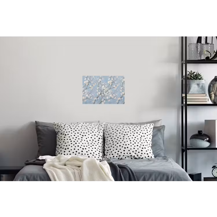 Takken - Kersenbloesem - Blauw Muursticker klein -slaapkamer