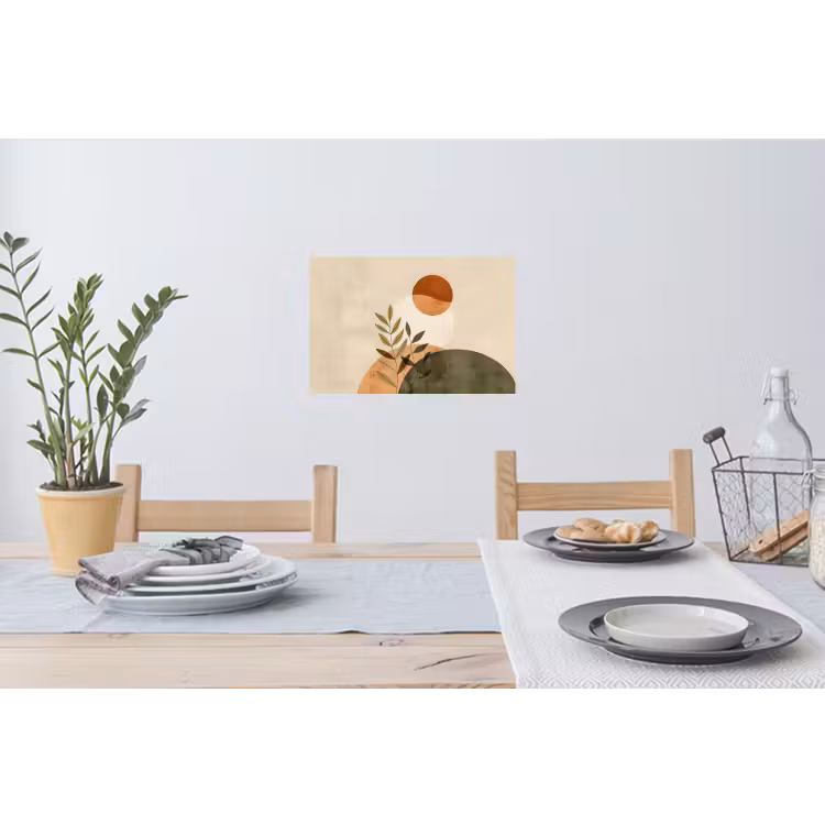 Takken - Vormen - Abstract Muursticker klein -eettafel