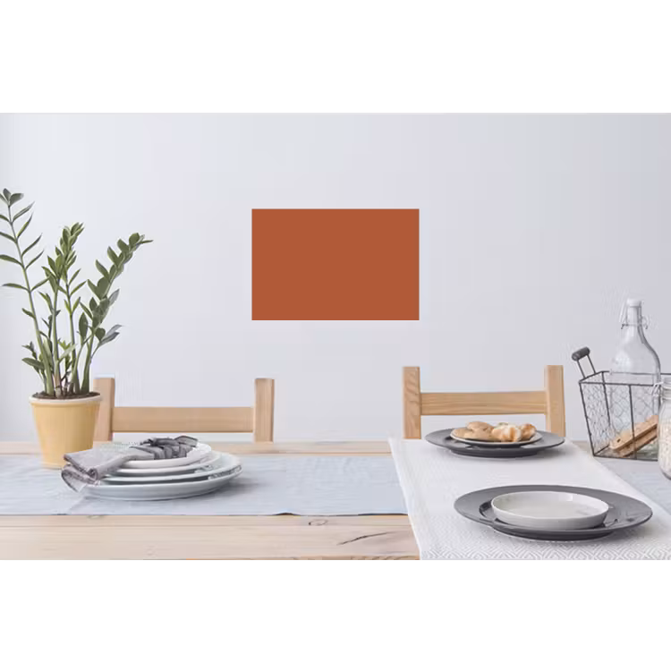 Burnt - Sienna - Oranje Muursticker klein 286 -eettafel
