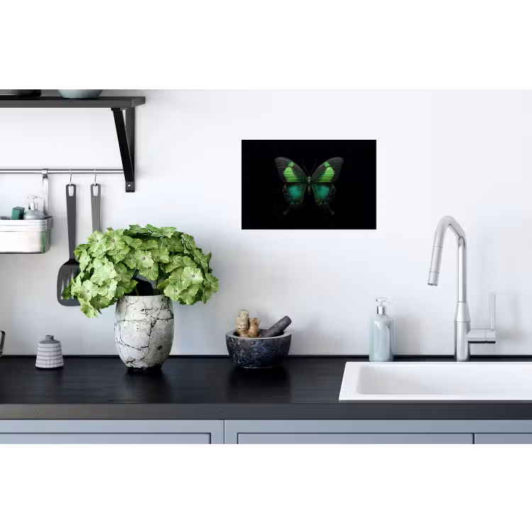 Vlinder - Groen - Opvallend Muursticker klein -keuken