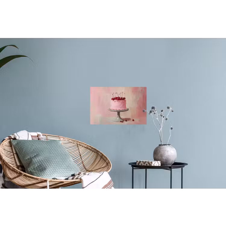 Taart - Pink - Cherry Muursticker klein -plant