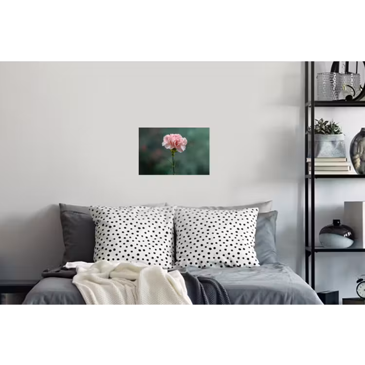Anjer - Roze - Bloemblaadjes Muursticker klein -slaapkamer
