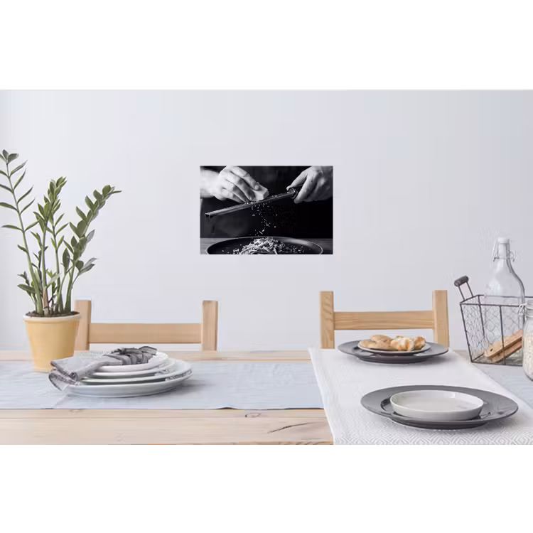 Kaas - Pasta - Rasp Muursticker klein -eettafel