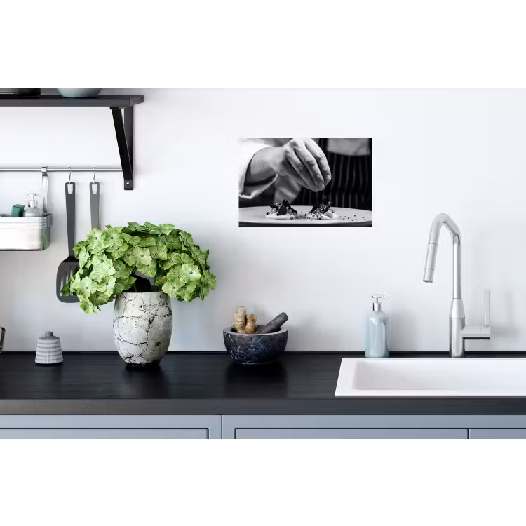 Chef - Garnering - Gerecht Muursticker klein -keuken