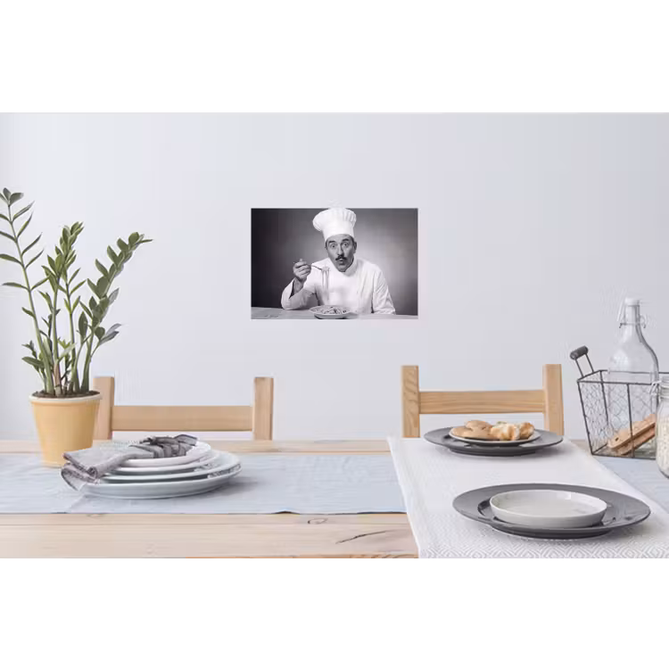 Chef - Spaghetti - Pasta Muursticker klein -eettafel