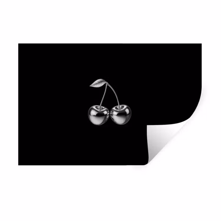 Kers - Luxueus - Metallic Muursticker klein -3d