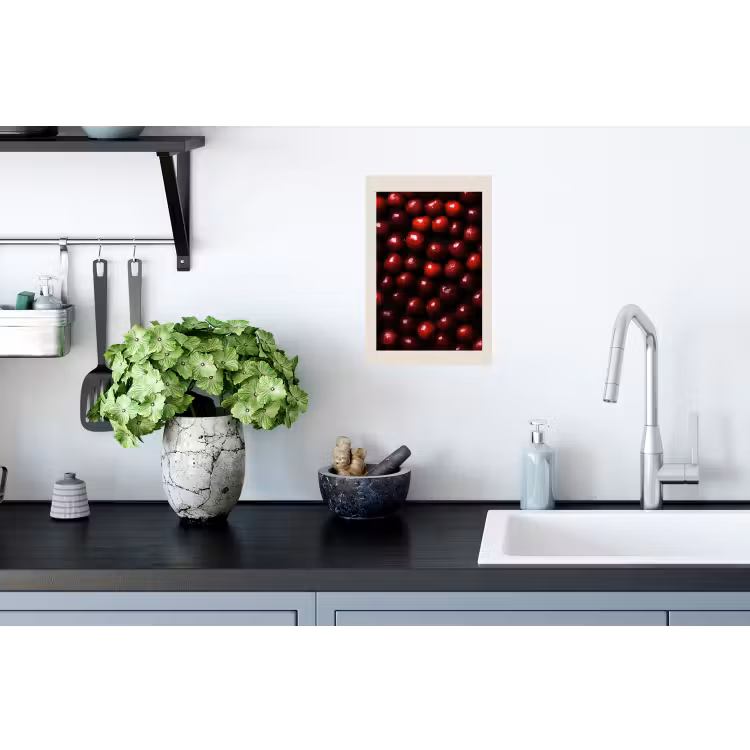 Kersen - Rood Muursticker klein -keuken