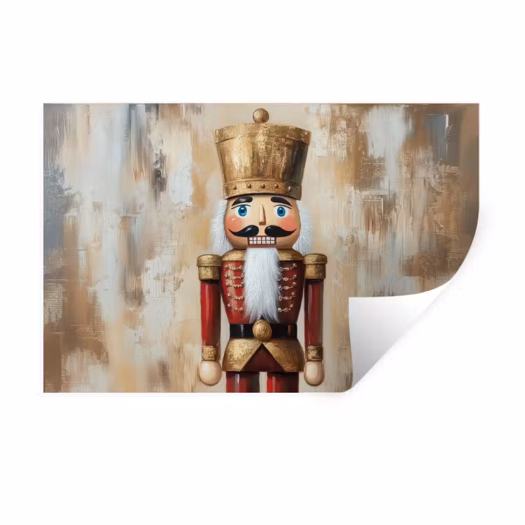Kerst - Poppetje - Abstract Muursticker klein -3d