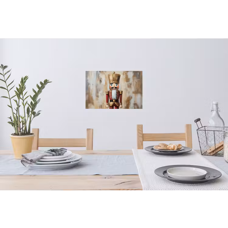 Kerst - Poppetje - Abstract Muursticker klein -eettafel