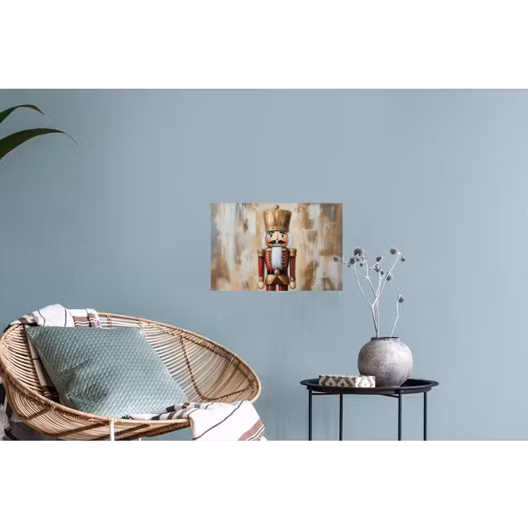 Kerst - Poppetje - Abstract Muursticker klein -plant