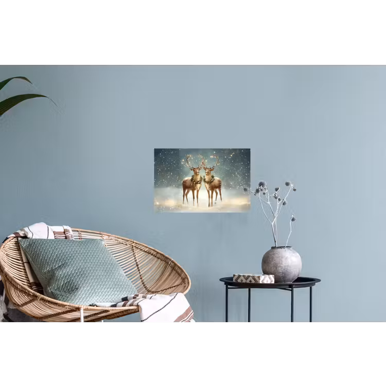 Kerstmagie - Winterwoud - Rendier Muursticker klein -plant