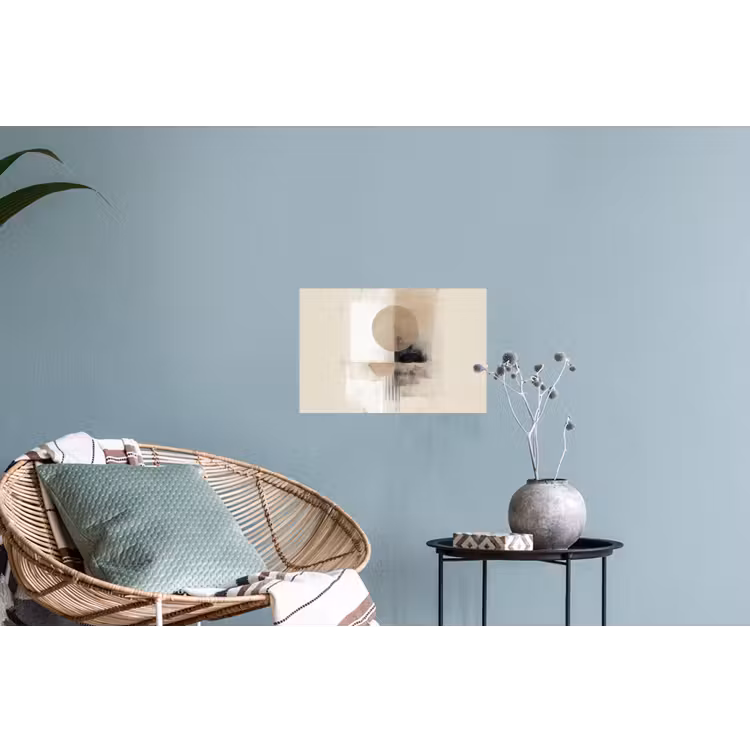 Cirkel - Compositie - Diepte - Beige Muursticker klein -plant