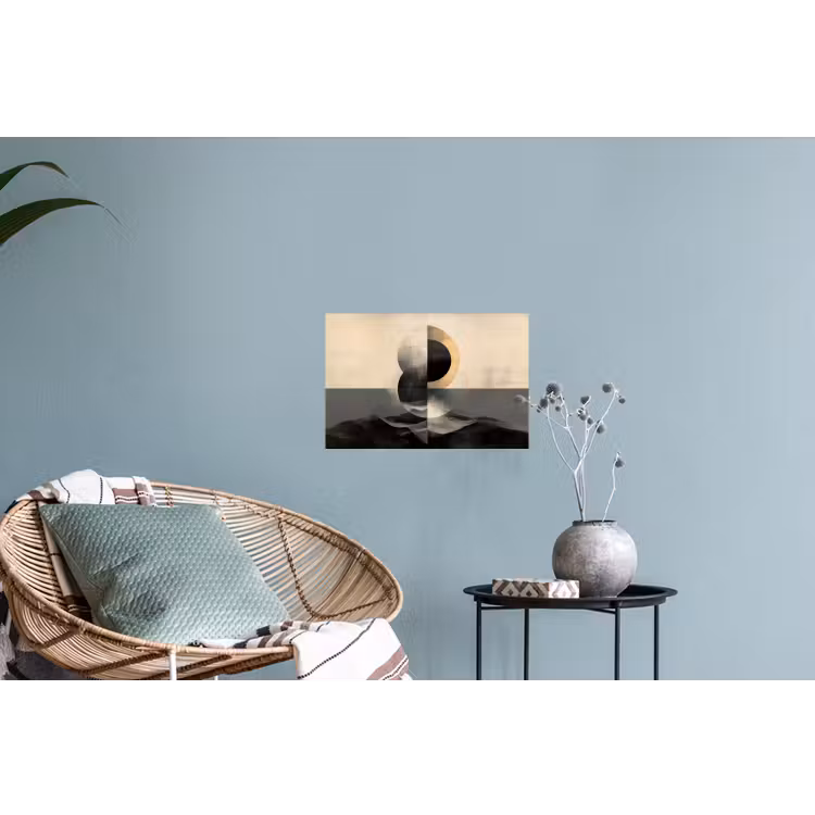 Cirkels - Schaduw - Abstract Muursticker klein -plant