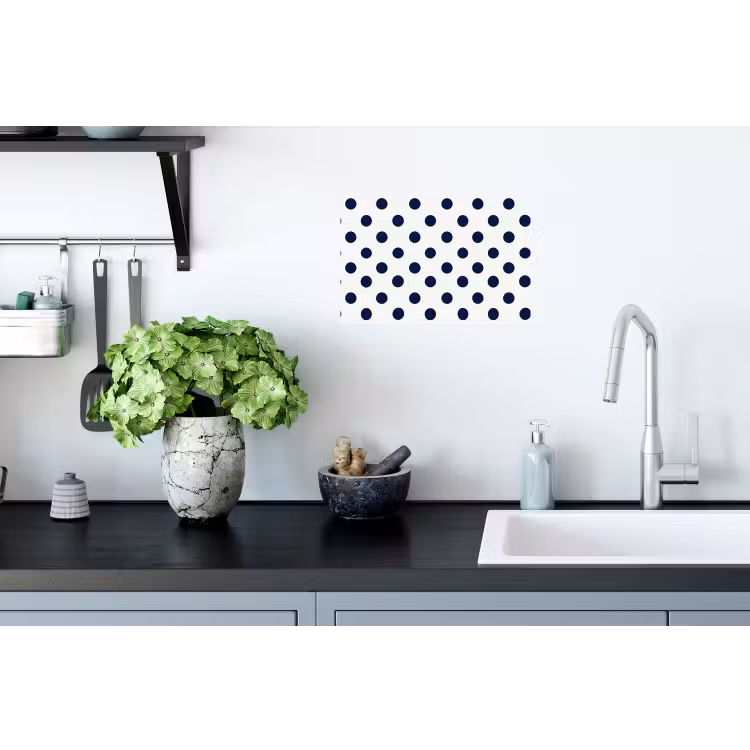 Klassiek - Stippen - Blauw Muursticker klein 286 -keuken