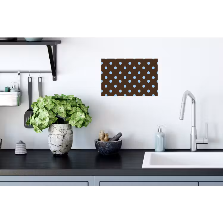 Klassiek - Stippen - Bruin Muursticker klein 286 -keuken