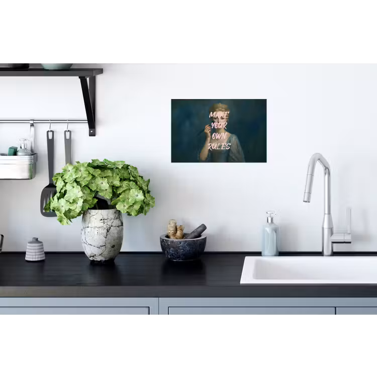 Klassiek - Sierlijk - Roze Muursticker klein -keuken