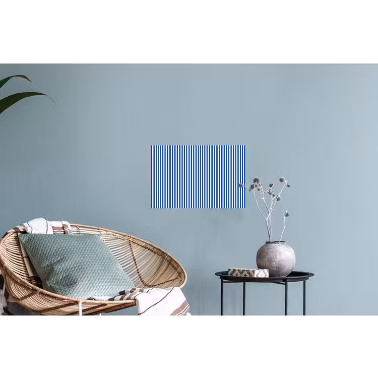 Klassiek - Strepen - Blauw Muursticker klein 286 -plant