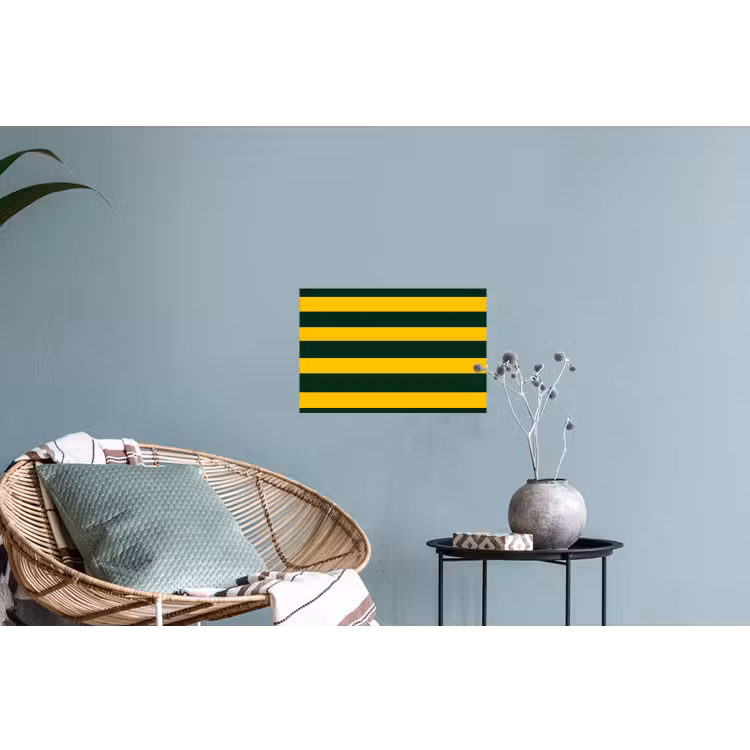 Klassiek - Strepen - Groen Muursticker klein 286 -plant