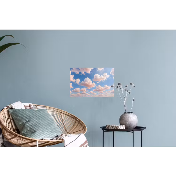 Wolken - Hemel - Natuur - Licht - Blauw Muursticker klein -plant