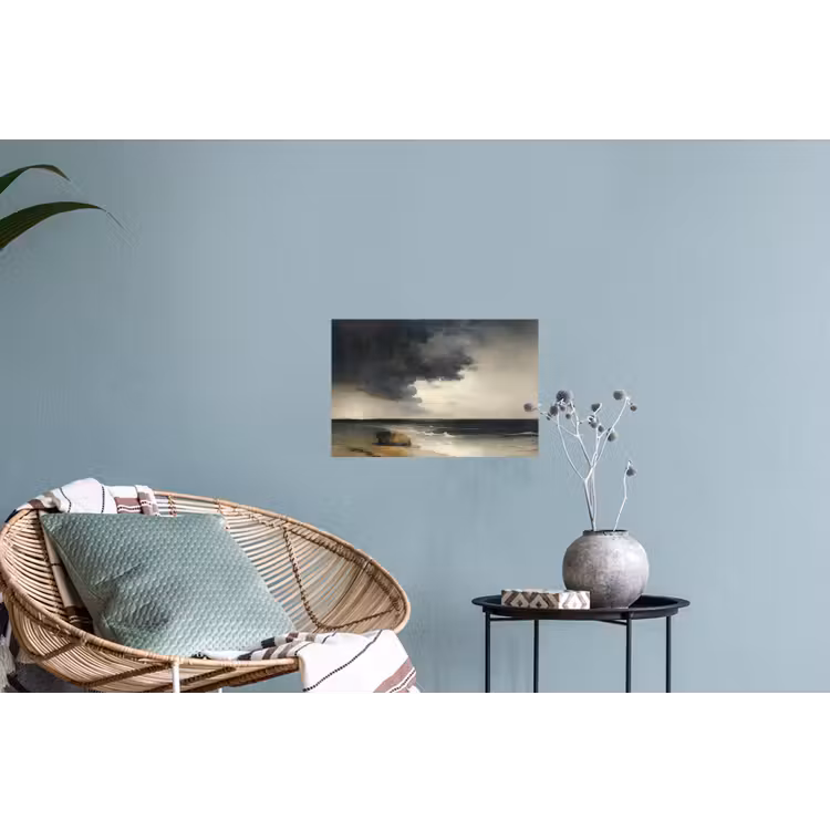 Kust - Golven - Rots - Storm Muursticker klein -plant