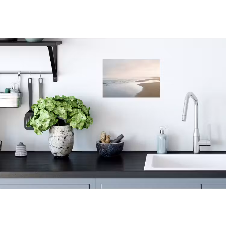 Kustlijn - Strand - Oceaan Muursticker klein -keuken