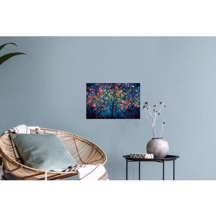 Kleurrijk - Boom - Magisch - Abstract Muursticker klein -plant